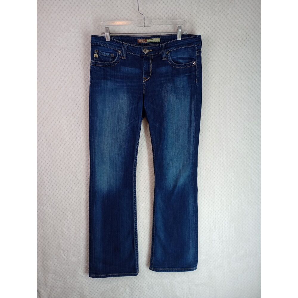 Big Star Remy Low Rise Fit Women's 32 Long Dark Wash Boot Cut Jeans
